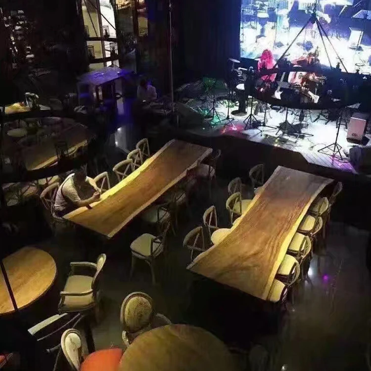 Dependable Quality Walnut Solid Wooden Live Edge Slab Table/Bench Top