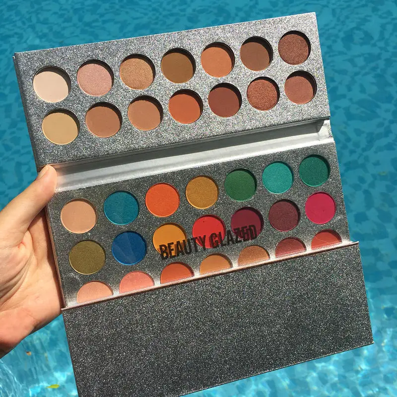 

beauty glazed 63 Color Matte Eye shadow Makeup Palete Pigment sombra de olho Waterproof Earth palette maquillage Cosmetics, Oem