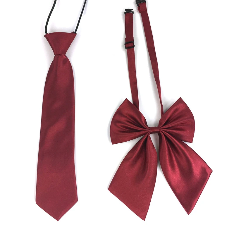 High quality Unisex Imitation silk tie collar flower cable tie student bow tie for School
