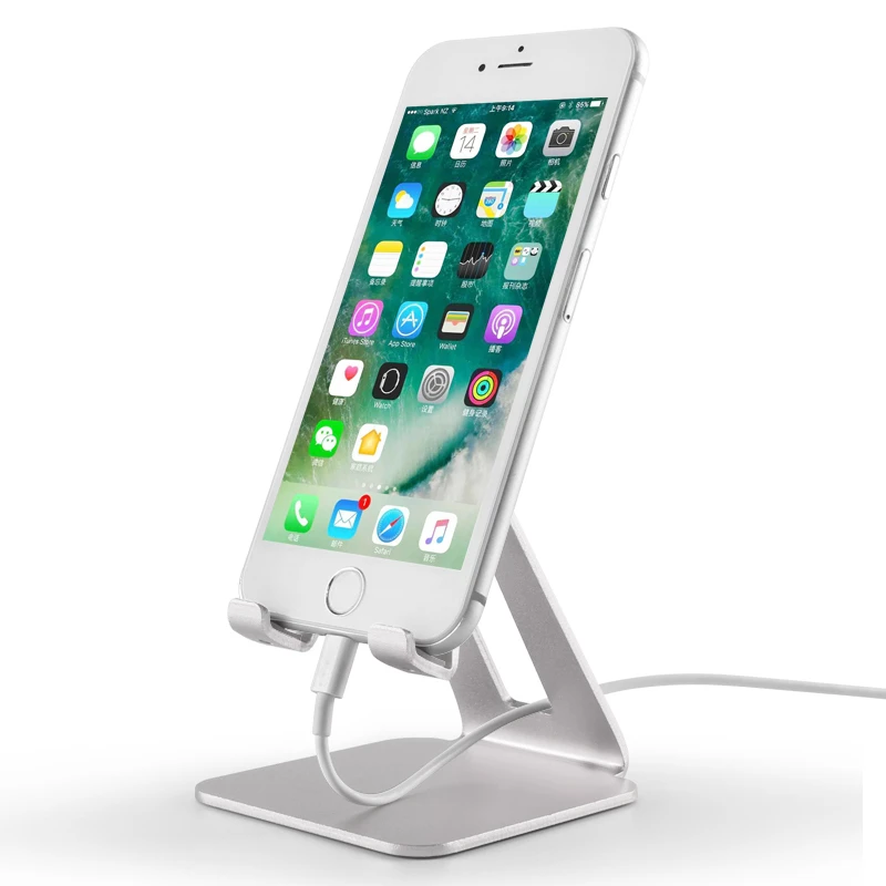 OEM product phone accessory free sample office desk holder metal aluminum alloy mobile phone support