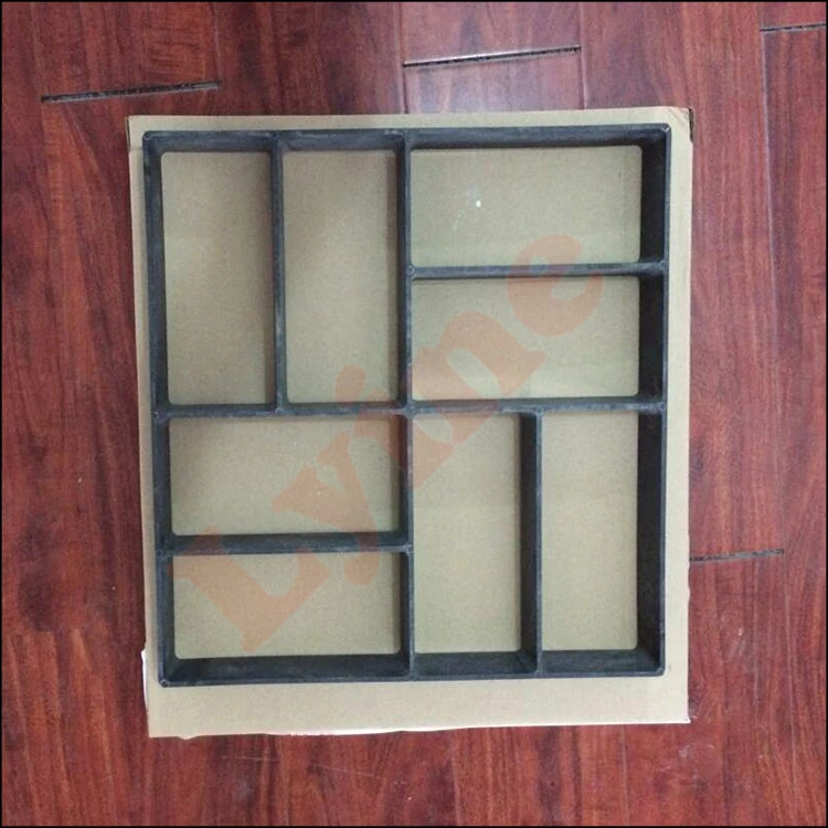 
Lyine DIY Plastic Concrete Stepping Stone Patio Random stamping decorative brick Pathway walkway Paver tile molds 