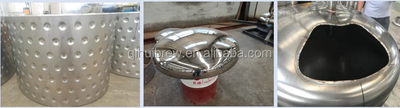 7BBL glycol jacketed conical fermenters used beer machines