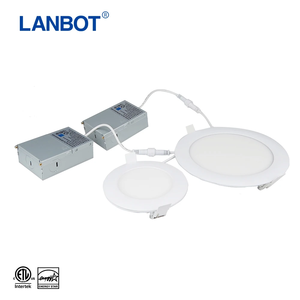 

huizhou lanbot New design 4'' Recessed LED Panel Light Ceiling/Pot Light with junction box