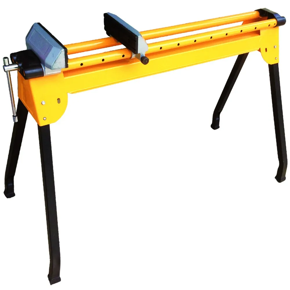 Portable Clamping Sawhorse Clamp Vise Stand Saw Router Horse Table Wood