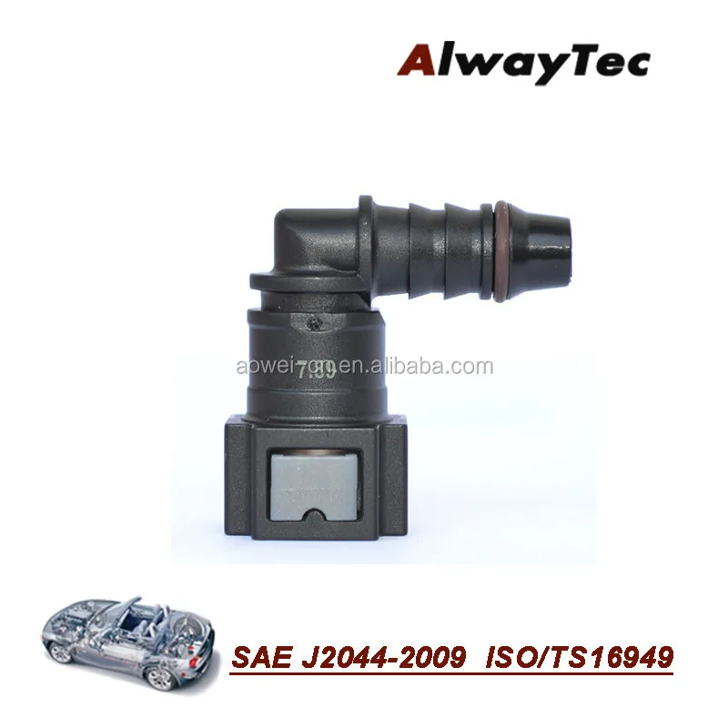 Raccords de Tuyau de Fixation de Tube DUr/éE Raccord de Filtre /à Gaz Connecteur Rapide de Carburant Camisin 9.89 ID8 Connecteur Rapide de Conduite de Carburant Incurv/é