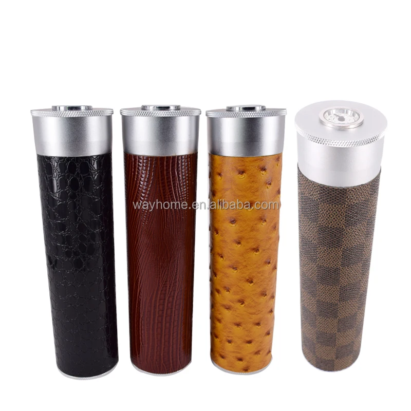 

Anodized Aluminium Cigar Holder Tube Jar Four Colors Hold 3-5Cigars