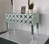 fancy knock down ground glass mirror table