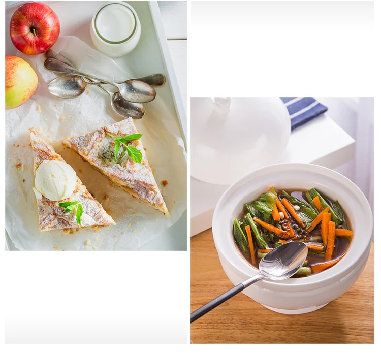 Hotel Supplies Crokery Items Round Soup Pot With Warm Candle Stand