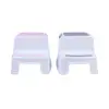 2 Pack Baby Dual Step Stool Set With Non Slip TPR