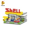 3d Mini nano bricks toy building blocks house design a house of blocks show