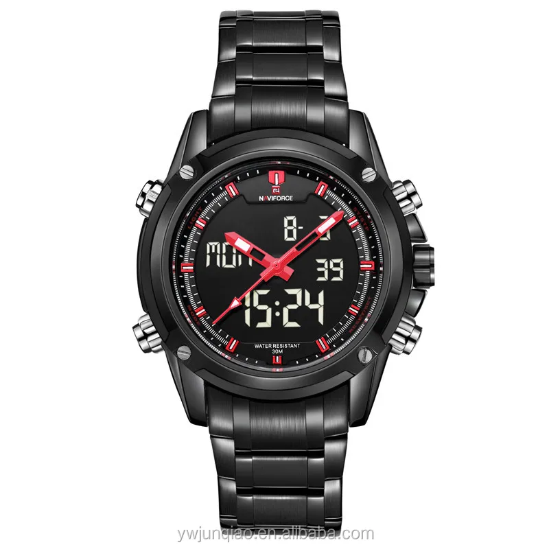 Naviforce9050スチールミリタリースポーツウォッチメンズクォーツデジタル時計led時計カジュアル腕時計高級ブランドrelogio Masculino Buy デジタル時計 デジタル時計男性スポーツ デジタル腕時計スポーツ腕時計 Product On Alibaba Com