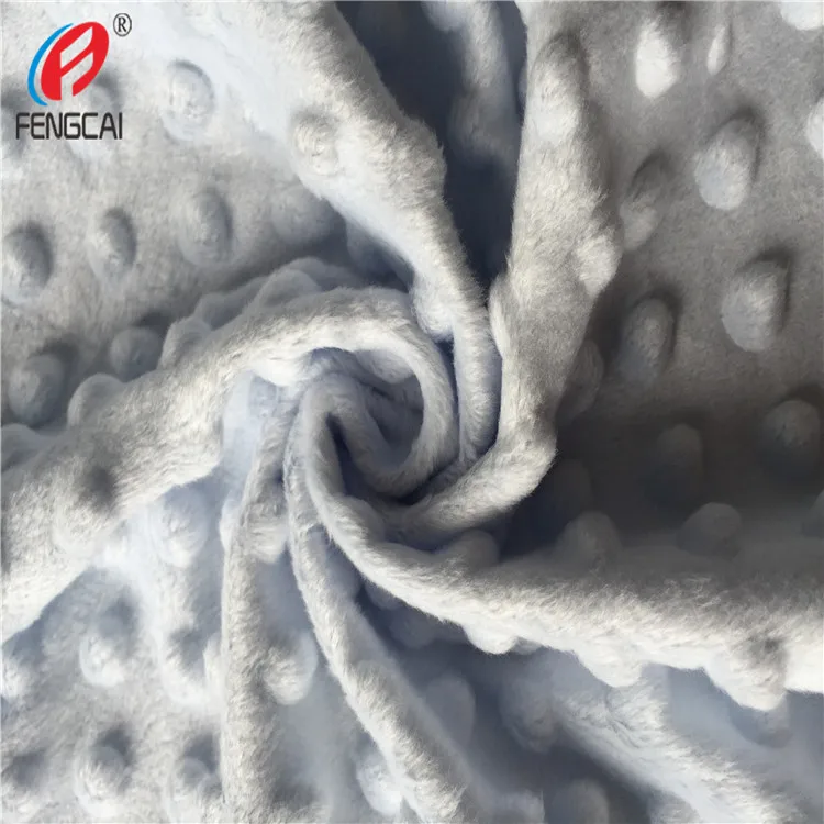 100 Polyester Super Soft Minky Plush Fabric Minky Dot Fabric For Baby Blanket Buy Super Soft