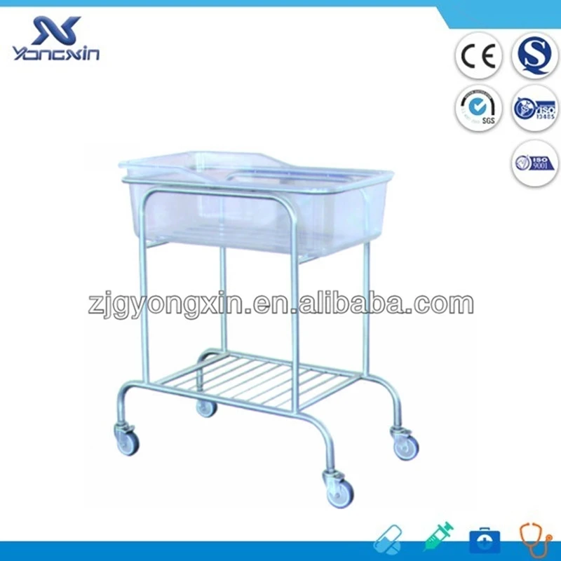 Stainless Steel Baby Crib With Basin Infant Hospital Bed Hospital