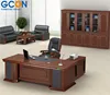 Modern principal mdf material office desk furniture with side desk