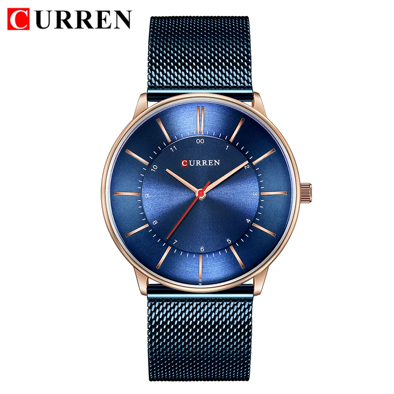 

Top Luxury Men's Minimalist Fashion Wrist Watches Stainless Steel Japan Mov't Quartz Clock Top Brand Men Curren 8303 Watch Com