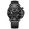 BREAK 5690 Men'S Hot Product Fashion Leather Quartz Analog Watch Auto Date Luminous Pointer