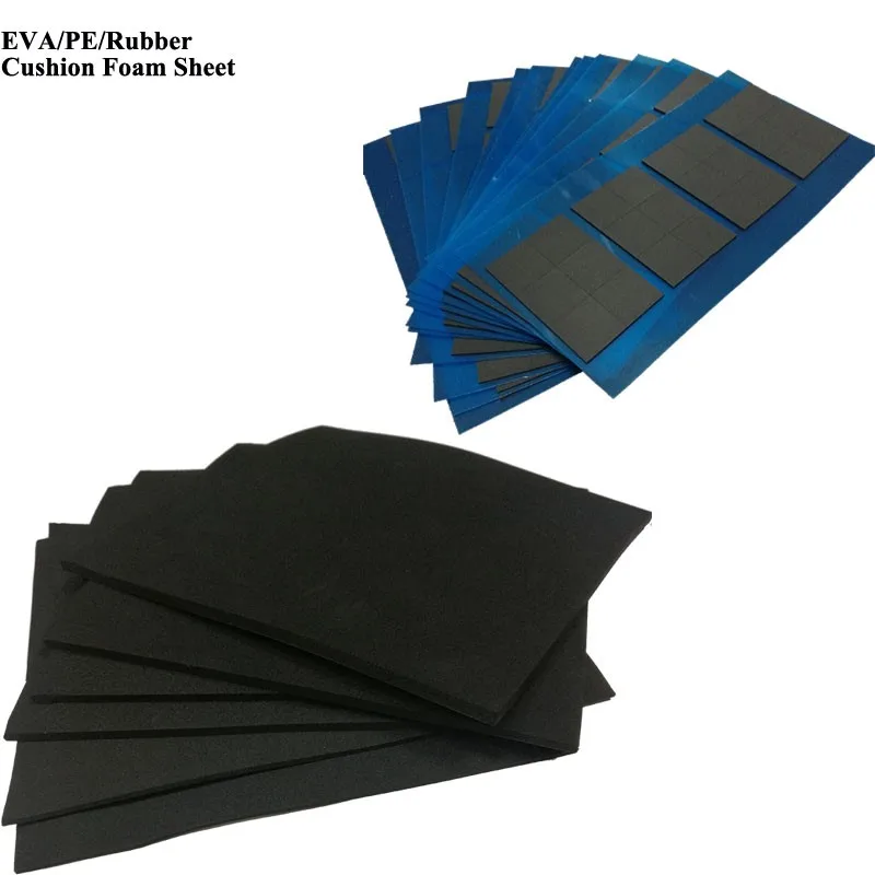 Single Or Double Sided Adhesive Eva Neoprene Rubber Cushion Foam Sheets