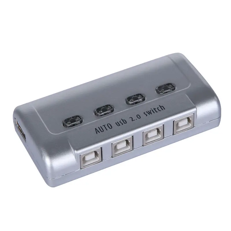 4 Port Auto USB 2 0 Selector Switch Printer Flash Driver Mouse Sharing Switcher Hotkey Software