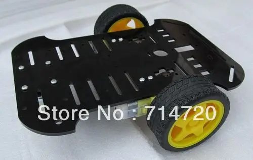 Free shipping 2WD Extend Platform robot chassis smart car chassis for sale