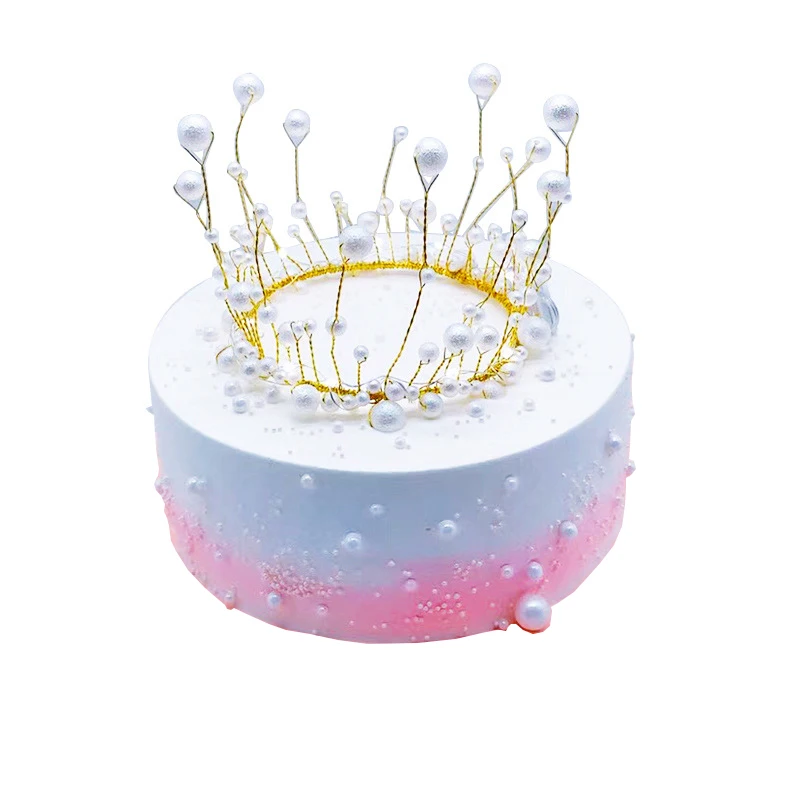 Decoration De Gateau De Mariage Reine Anniversaire Or Perle Couronne Gateau Topper Buy Gateau De Couronne Gateau De Mariage Gateau De Joyeux Anniversaire Product On Alibaba Com