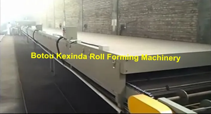 Color Stone sand blasting coated line  roofing sheet roll forming machine