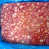 Frozen Strawberry slice with sugar add sugar
