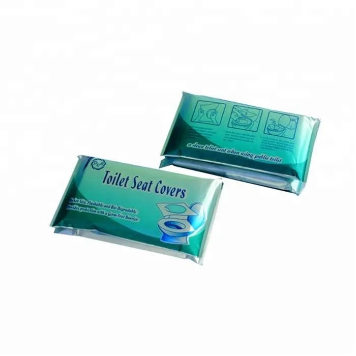 

10 Sheets Travel Packs Sanitary Disposable Paper Toilet Seat Cover, White