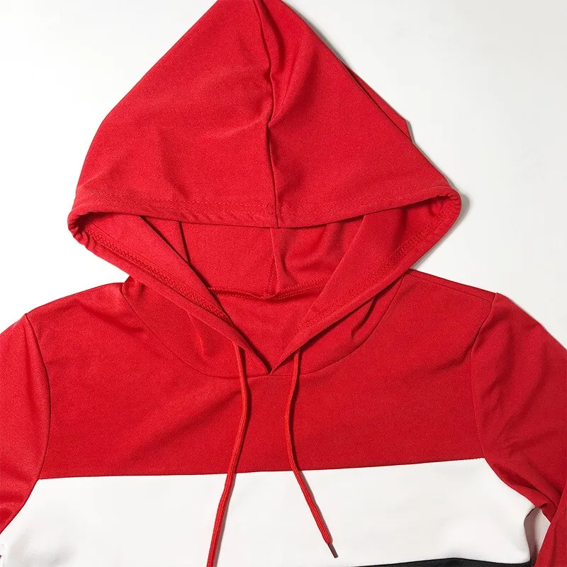 red cropped tracksuit