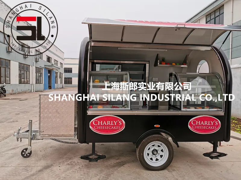 Classic Commercial Coffee Food Truck /mobile Food Cart For Vending Cake