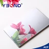 silver mirror finish SJ-8823 decorative aluminum composite panel ACP / ACM
