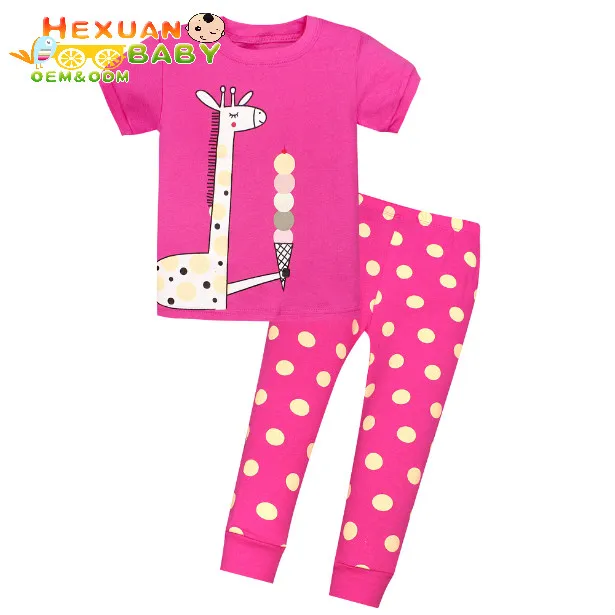 

2021 new design autumn wholesale Kids Pajama Sets 100% Cotton Children Sleepwear Fashion 3D Kids Pyjamas Wholesale pajamas 027