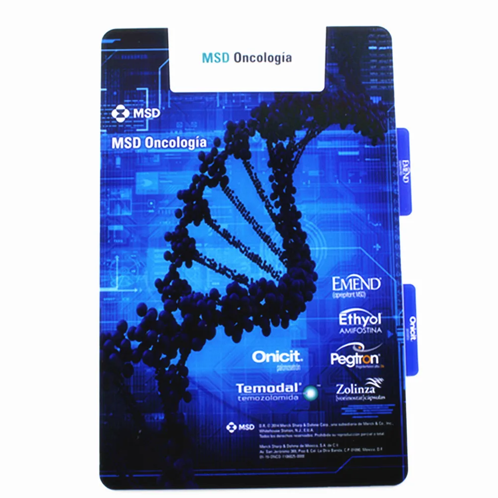 
Factory direct sale custom plastic file folder with clips 