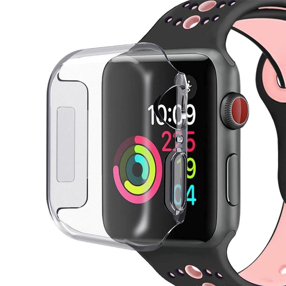 

For Apple Watch Case Series 4 Soft TPU Case Compatible with iWatch 4 Replacement Silicone Case For Apple Watch 4, Transparent