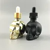 trade assurance essential oils plastic dropper bottles glass skull bottle with child proof dropper square glass e liquid bottle