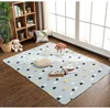 Patchwork Anti Slip Living Room Floor Mat, Natural Cotton Baby Crawling Mat