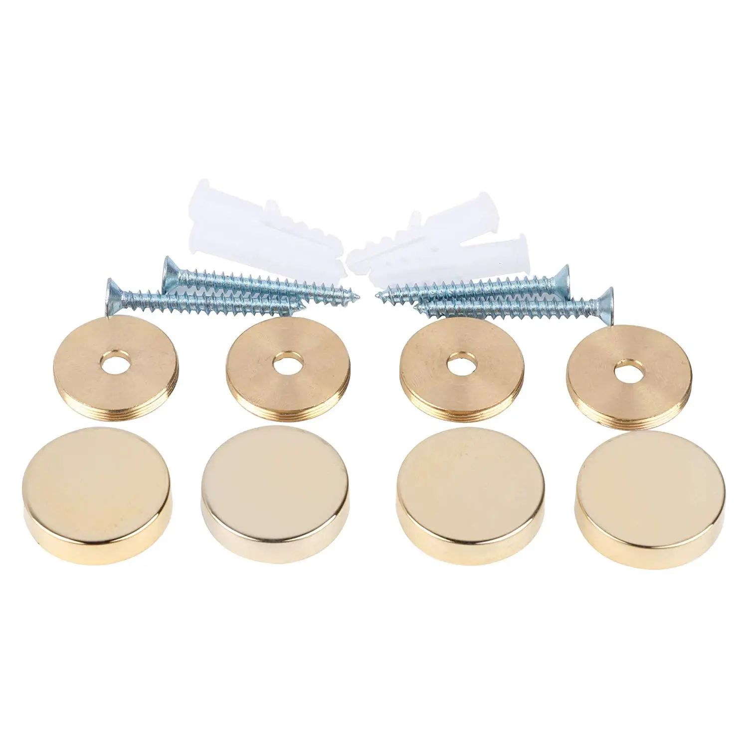 Screw Cap Covers Mirror Screws 20 Pcs Decorative Screw Caps Silver