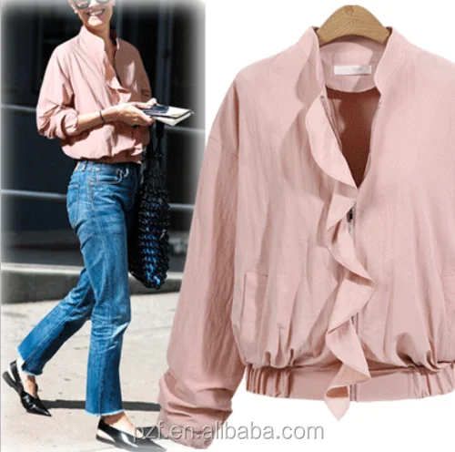 

Fashion Pink Plus Size Women's Mont 2018 Winter bts kpop thin Women's Jacket Bomber Long Sleeve Jacket Comfortable Stand Collar, Pink&black&gray