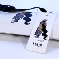 

Cheap Custom Printed Label Care Hair Extension Packaging Tags