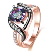 Zhefan 2019 New Arrival Round Stone Mystic Topaz Ring Jewelry Rings Women With Mystic Topaz Rng