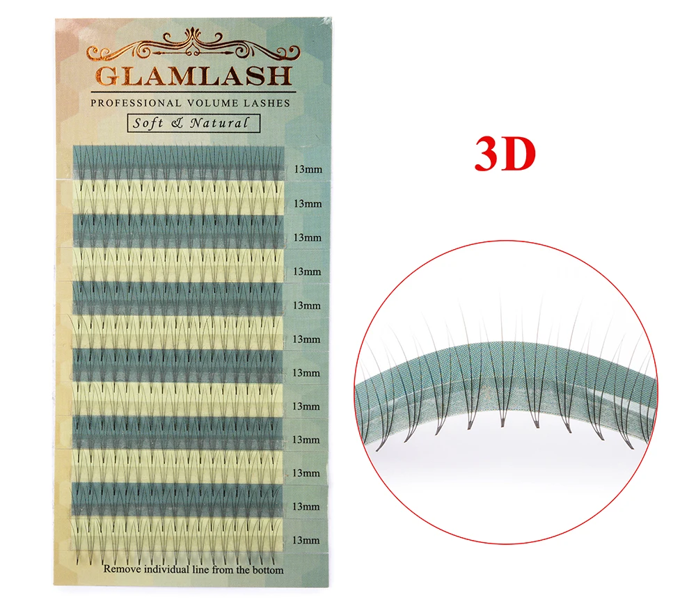 

Wholesale premade fan 2D-6D volume lashes extensions private label faux mink individual eyelashes, Natural black