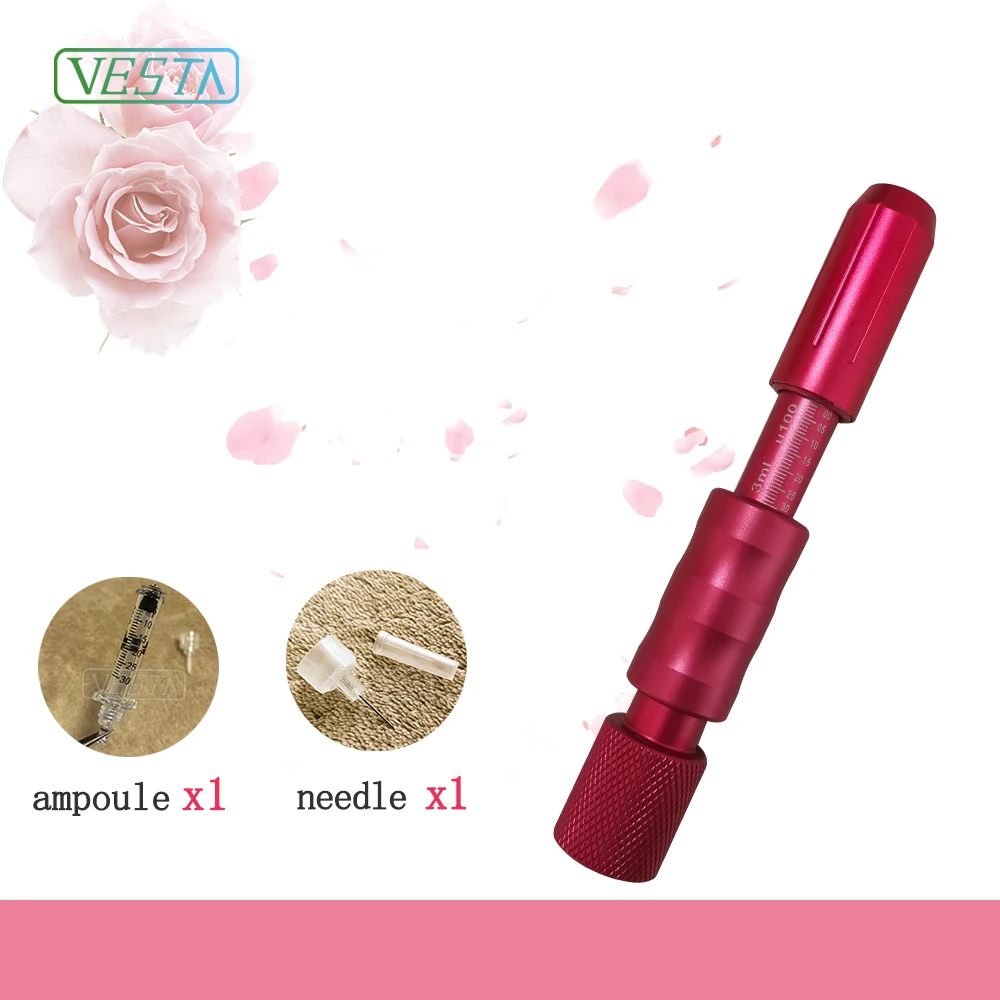 

Vesta 2019 The Latest Design High Pressure Mesotherapy Gun No Needle Rotation Hyaluronic Acid Pen For Anti-aging