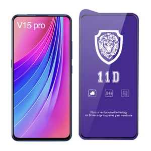 Factory Sale 9H Hardness High Definition Silk Tempered Glass Custom Printing Screen Protector for Vivo V15 pro