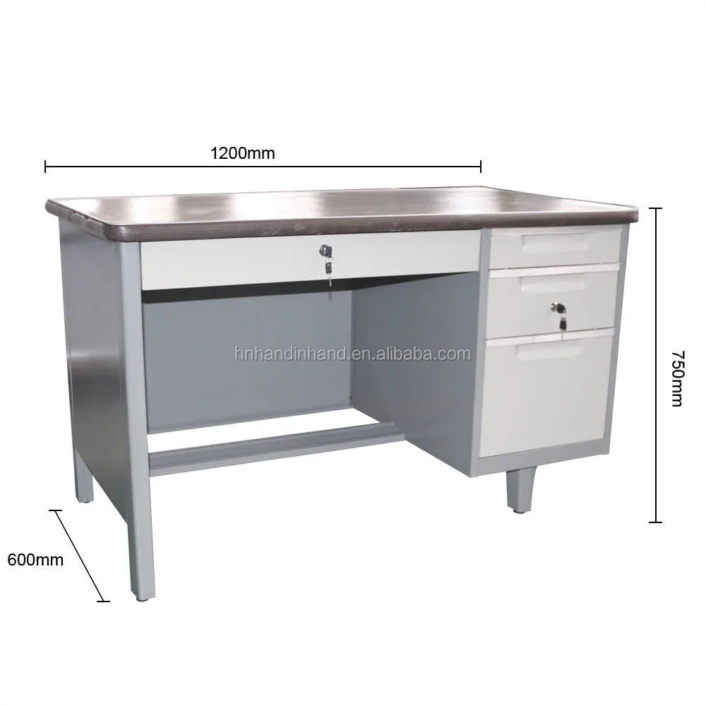 Metal Office Desk With Pvc Top Metal Top With Glass Surface