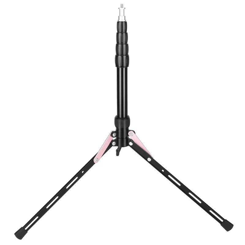 

QZSD 2.1M compact light stand anti-folded tripod for led ring lamp LED light tripod for ring light with 1/4 screw, Pink