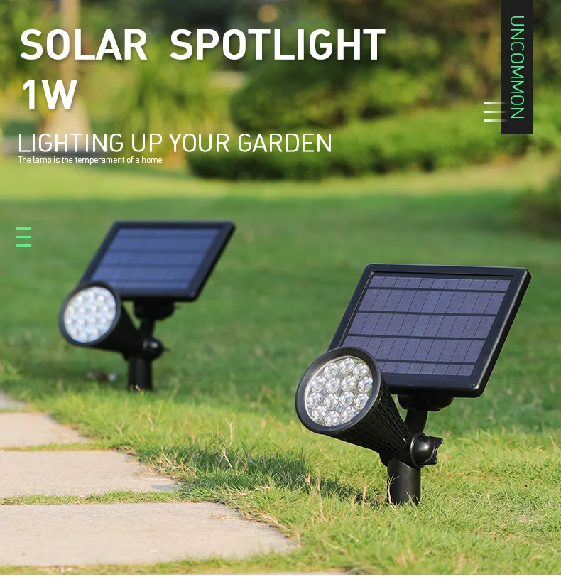14 LED IP65 Waterproof Landscape Outdoor 3.7V Solar Power Tree Light Led Pin Spot Light Garden Spike Light