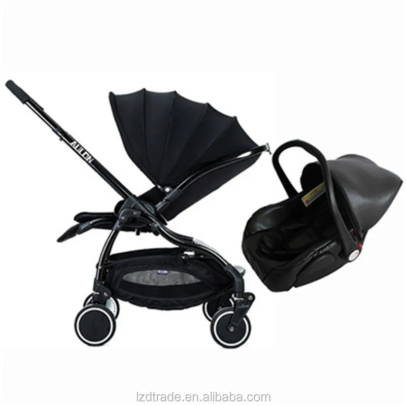 

AULON four-wheel prevent shock foldable baby carriage with car seat umbrella 3 in 1 baby stroller