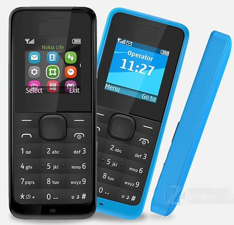 

Original Basic 105 mobile phone without Camera one sim card Support FM Torch Multi-language