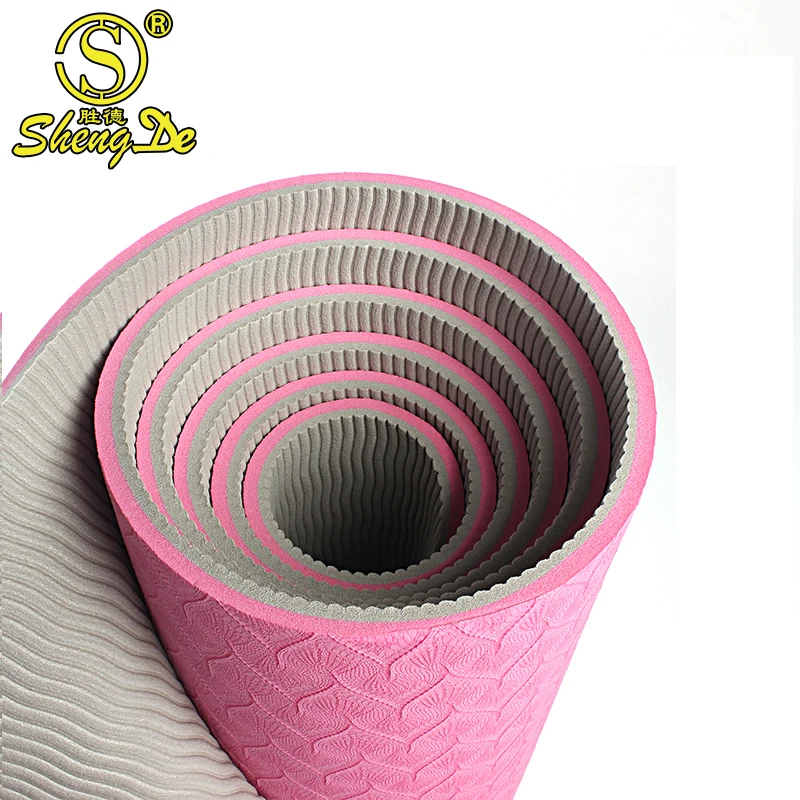 

China Manufacturer Eco - friendly Sticky TPE Yoga Mat And Yoga Accessory, N/a