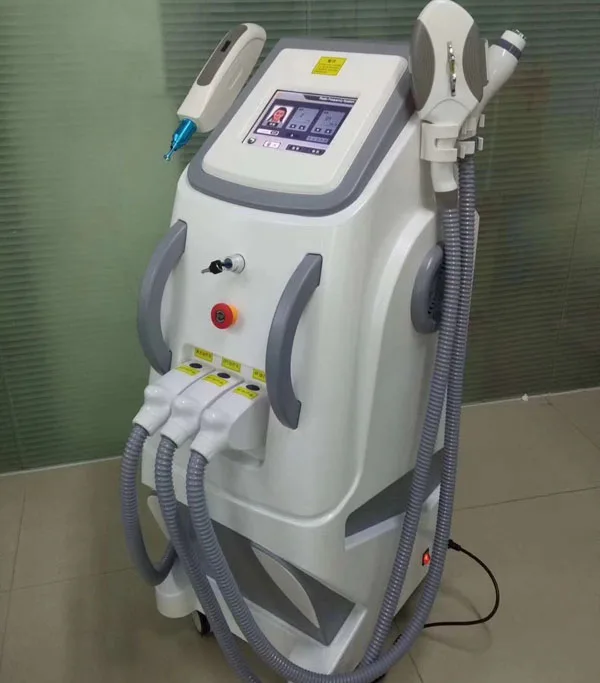 

Multifunction beauty machine 4 in 1 elight ipl opt shr rf nd Yag Laser Tattoo removal/IPL hair removal machine