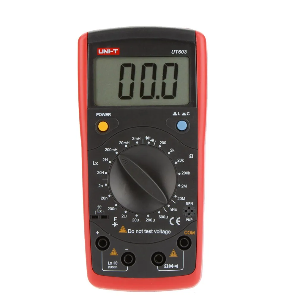 

UNI-T UT603 Digital Modern Inductance Capacitance Meters Testers LCR Meter LCD Capacitors Ohmmeter w/hFE Test